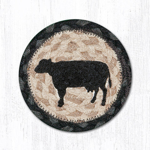 IC-459 Cow Silhouette Printed Coaster 5"x5"