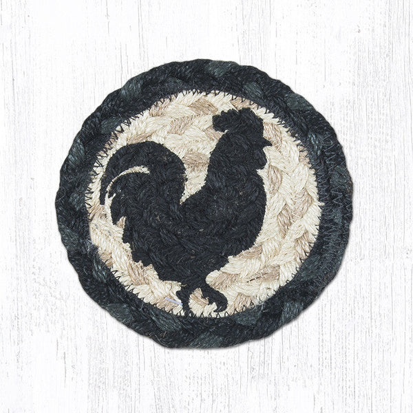 IC-459 Rooster Silhouette Printed Coaster 5"x5"