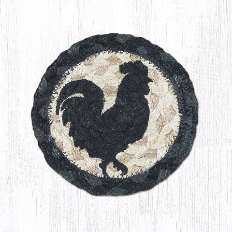 IC-459 Rooster Silhouette Printed Coaster 5"x5"