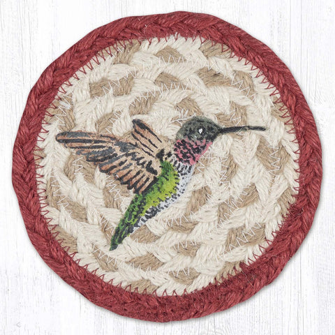 IC-504 Hummingbird Printed Coaster 5"x5"