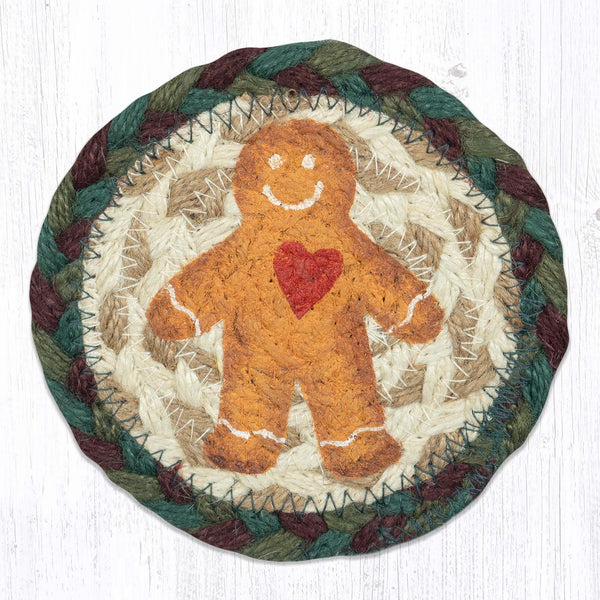 IC-508 Gingerbread Man Printed Coaster 5"x5"