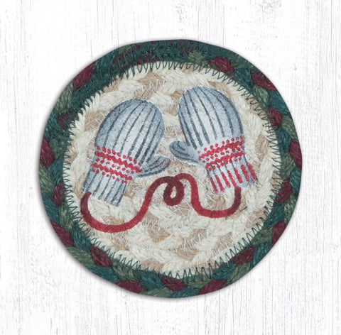 IC-508 Winter Mittens Printed Coaster 5"x5"