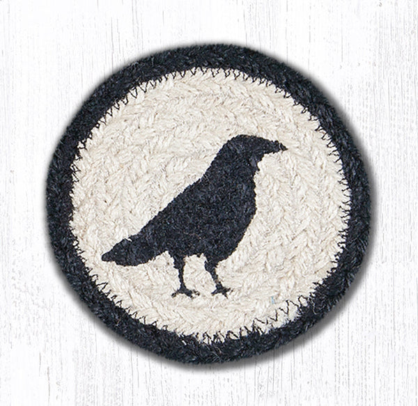 IC-517 Crow Printed Coaster 5"x5"