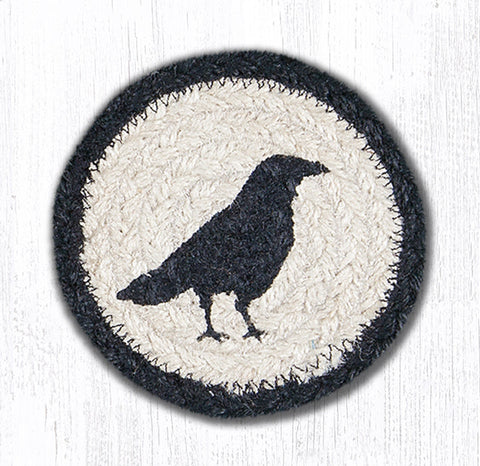 IC-517 Crow Printed Coaster 5"x5"