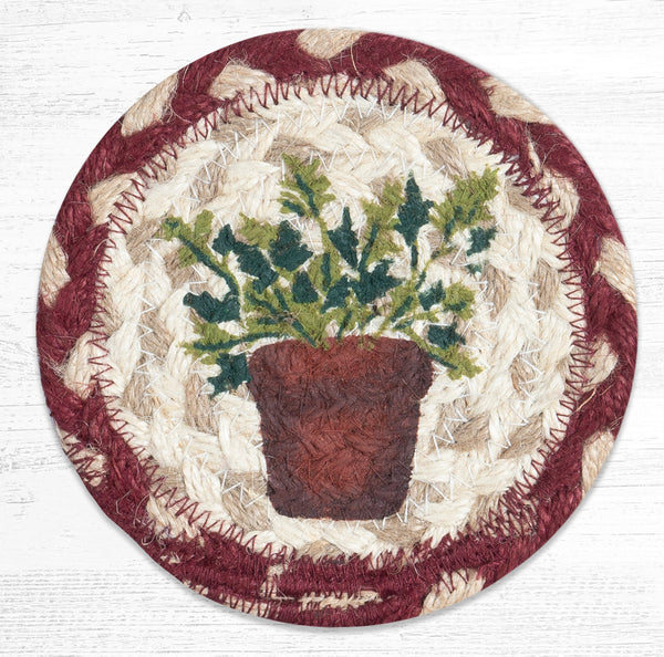 IC-524 Parsley Printed Coaster 5"x5"
