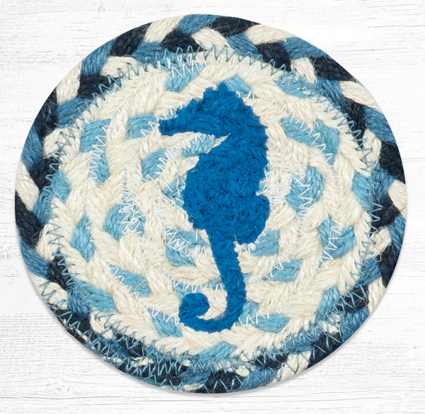 IC-525 Seahorse Printed Coaster 5"x5"