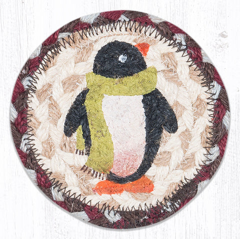 IC-587 Penguin Printed Coaster 5"x5"