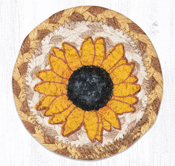 IC-595 Sunflower Printed Coaster 5"x5"