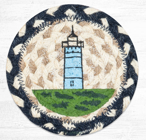 IC-619 Nubble Lighthouse Printed Coaster 5"x5"