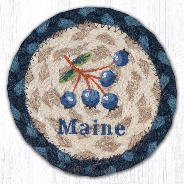 IC-700 Blueberry Maine Printed Coaster 5"x5"