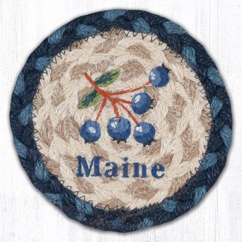 IC-700 Blueberry Maine Printed Coaster 5"x5"