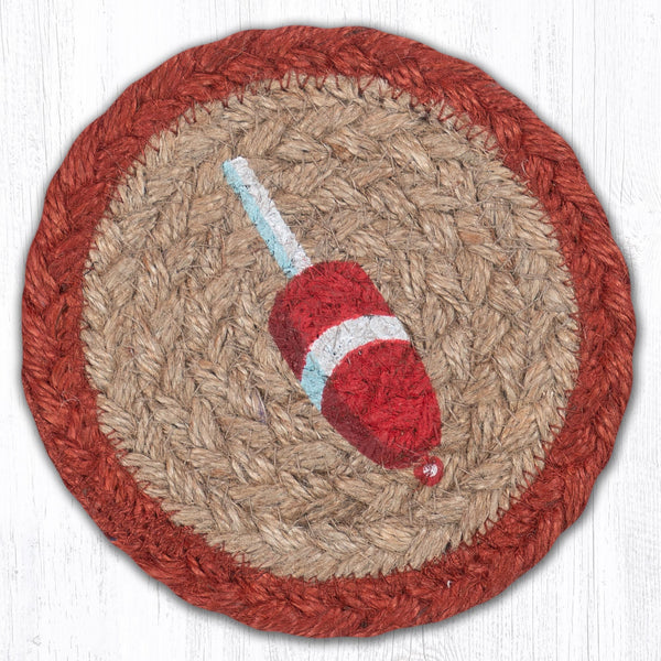 IC-702 Red Buoy Printed Coaster 5"x5"