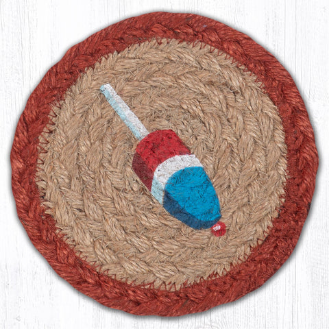 IC-702 Red White Blue Buoy Printed Coaster 5"x5"