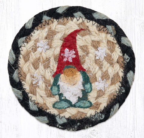 IC-701 Winter Gnome Printed Coaster 5"x5"