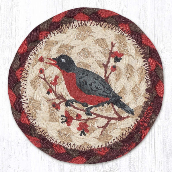 IC-717 Wildlife Robin Printed Coaster 5"x5"