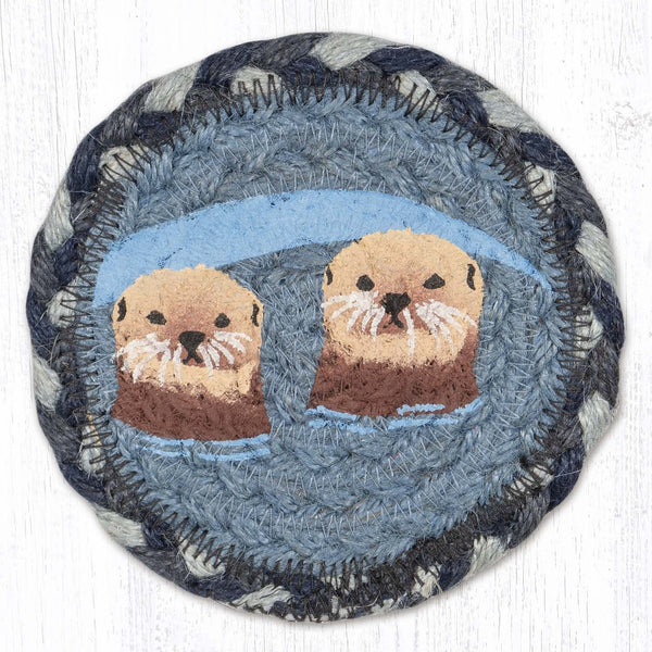 IC-869 Sea Otters Printed Coaster 5"x5"