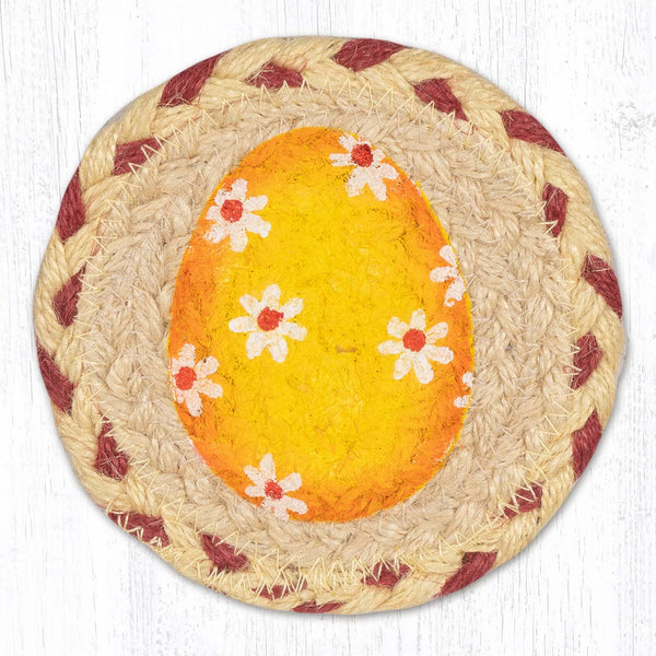 IC-877 Yellow Egg Printed Coaster 5"x5"