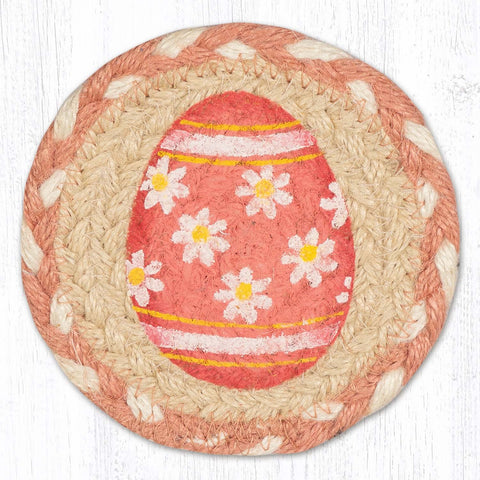 IC-878 Pink Egg Printed Coaster 5"x5"