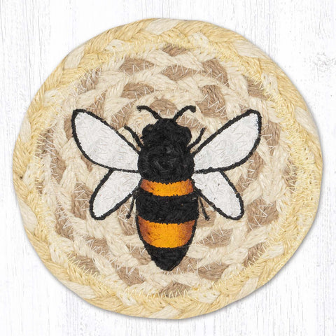 IC-880 Bee Happy Printed Coaster 5"x5"