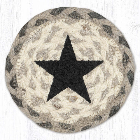 IC-890 Black Star Printed Coaster 5"x5"
