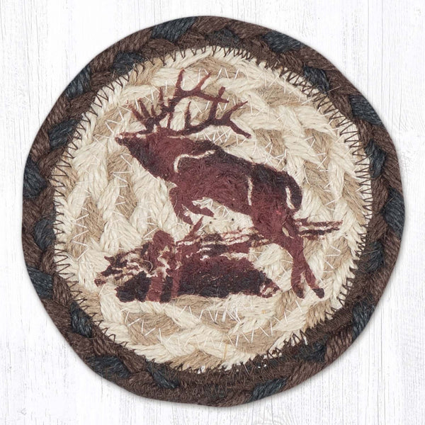 IC-899 Jumping Elk Printed Coaster 5"x5"