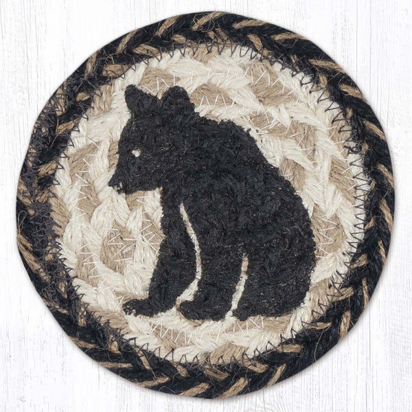 IC-9-93 Bear Cub Silhouette Printed Coaster 5"x5"