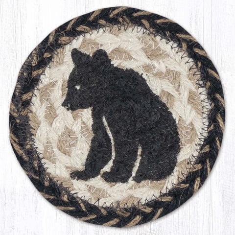 IC-9-93 Bear Cub Silhouette Printed Coaster 5"x5"