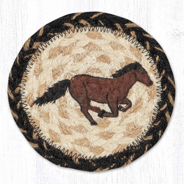 IC-9-93 Galloping Horse Printed Coaster 5"x5"