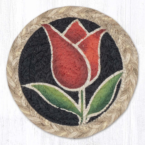 IC-9-776 Tulip - Red Printed Coaster 5"x5"