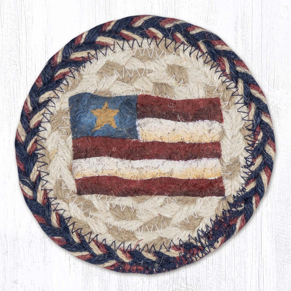 IC-9-926 Primitive Star Flag Printed Coaster 5"x5"