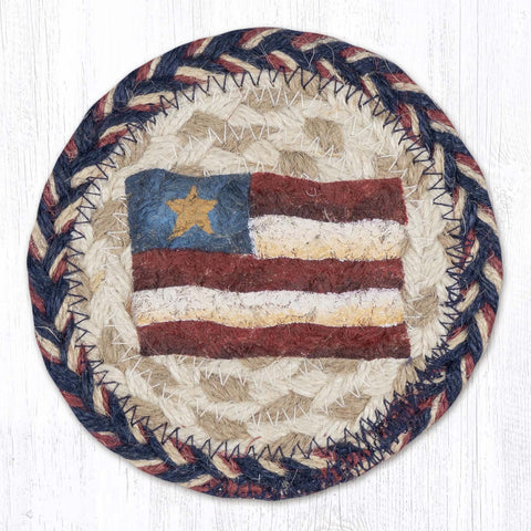 IC-9-926 Primitive Star Flag Printed Coaster 5"x5"