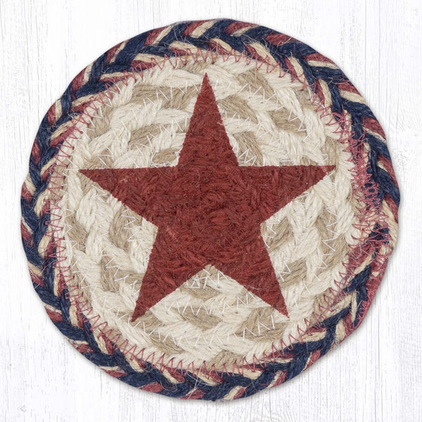 IC-9-926 Red Star Printed Coaster 5"x5"