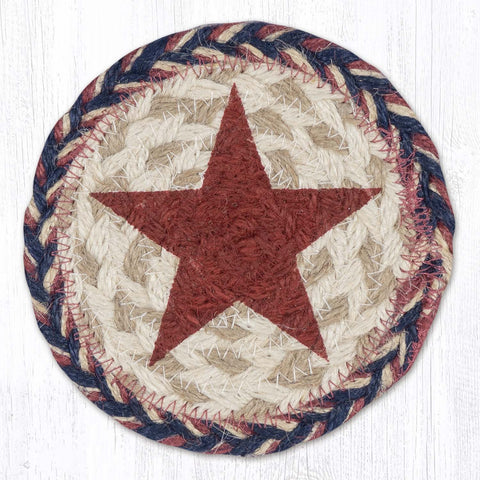 IC-9-926 Red Star Printed Coaster 5"x5"