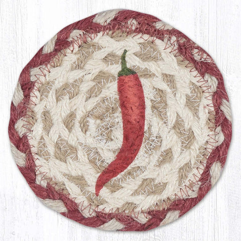 IC-916 Single Chili Pepper Printed Coaster 5"x5"