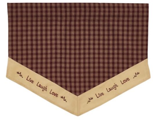 Sturbridge Live, Laugh, Love Valance - Single Point - Clearance -