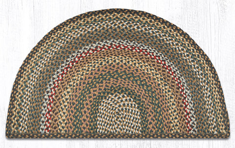 SC-51 Fir/Ivory Large Rug Slice 24"x39"