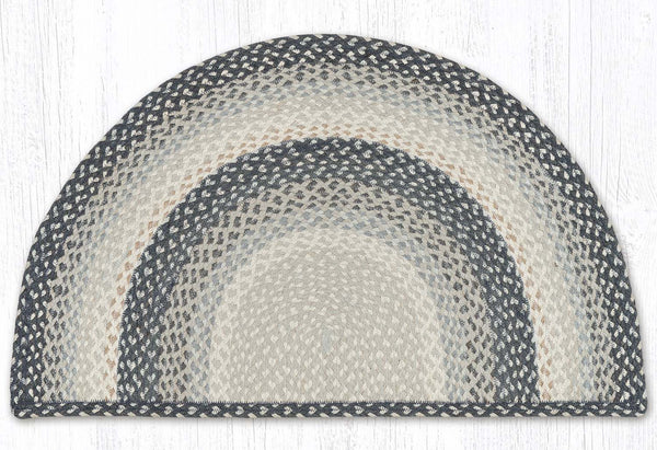 SC-890 Gray/Sand/Ivory Large Rug Slice 24"x39"