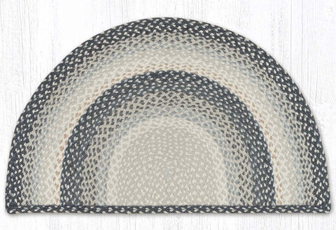 SC-890 Gray/Sand/Ivory Large Rug Slice 24"x39"