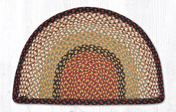 SC-19 Burgundy/Mustard Small Rug Slice 18"x29"