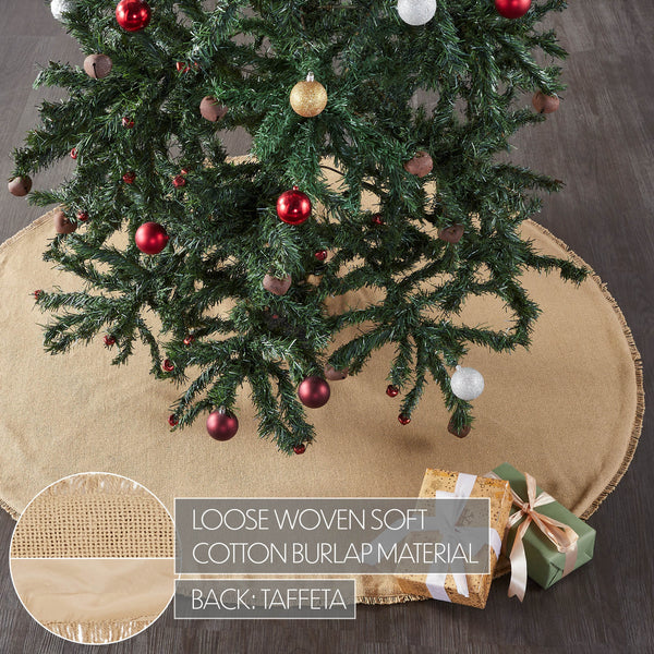 Yuletide Burlap Tan Tree Skirt 48