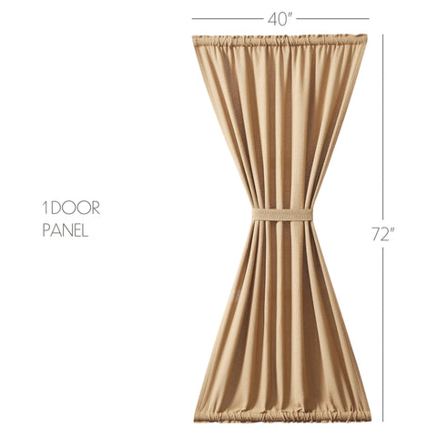 Burlap Natural Door Panel 72x40