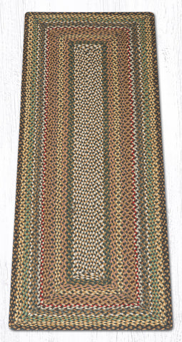 RC-51 Fir Tonal Oblong Braided Rug 2'x6'