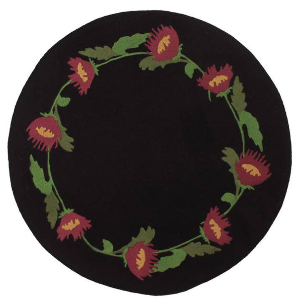 Flowers in Firkin Candle Mat