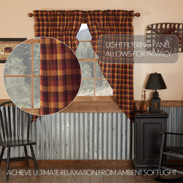 Heritage Farms Primitive Check Prairie Short Panels Set