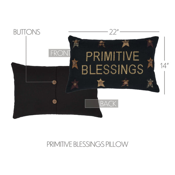 Heritage Farms Primitive Blessings Pillow 14x22