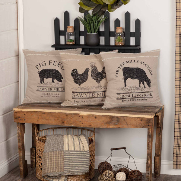 Sawyer Mill Cow Pillow