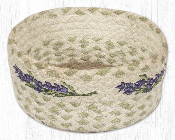 CBP-611 Lavender Printed Casserole Baskets 8"x3" Round