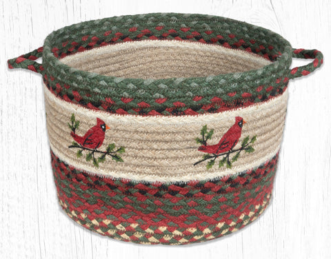 UBP-25 Holly Cardinal Printed Utility Basket 13"x9"