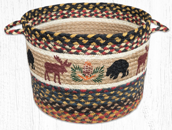 UBP-43 Bear/Moose Printed Utility Basket 13"x9"