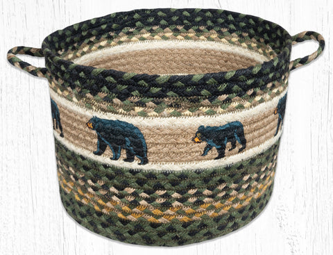 UBP-116 Mama and Baby Bear Printed Utility Basket 13"x9"